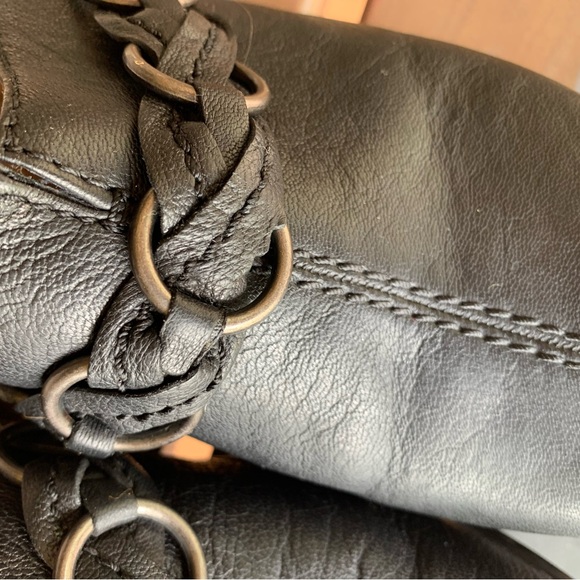 Bare Traps Quarter Black Clogs Mules-Y2K-Leather-Women’s-Size 9M-Comfort - Picture 2 of 8